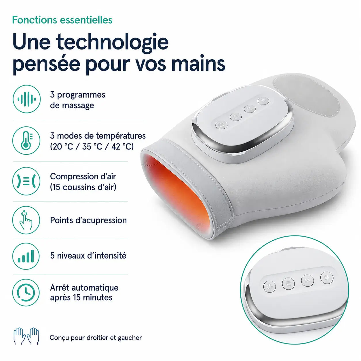 Masseur de Mains 3-en-1
