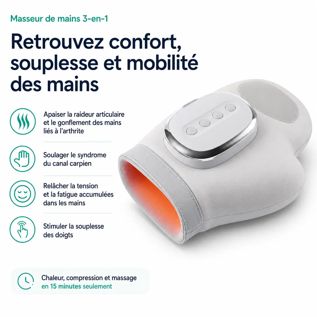 Masseur de Mains 3-en-1